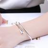 Open Adjustable Snake Bracelet Silver Color Charm Bracelet Fashion Open Bangle  Fashion Accessories