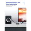 2‑in‑1 Bluetooth DAC Wireless Audio Adapter, Digital to Analog Stereo Hifi Converter, Optical Input with 3.5mm AUX RCA L/R U‑Disk Playback