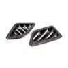 2xCarbon Texture Dashboard side Air Vent Outlet Cover For BMW 5 Series F10 11-17