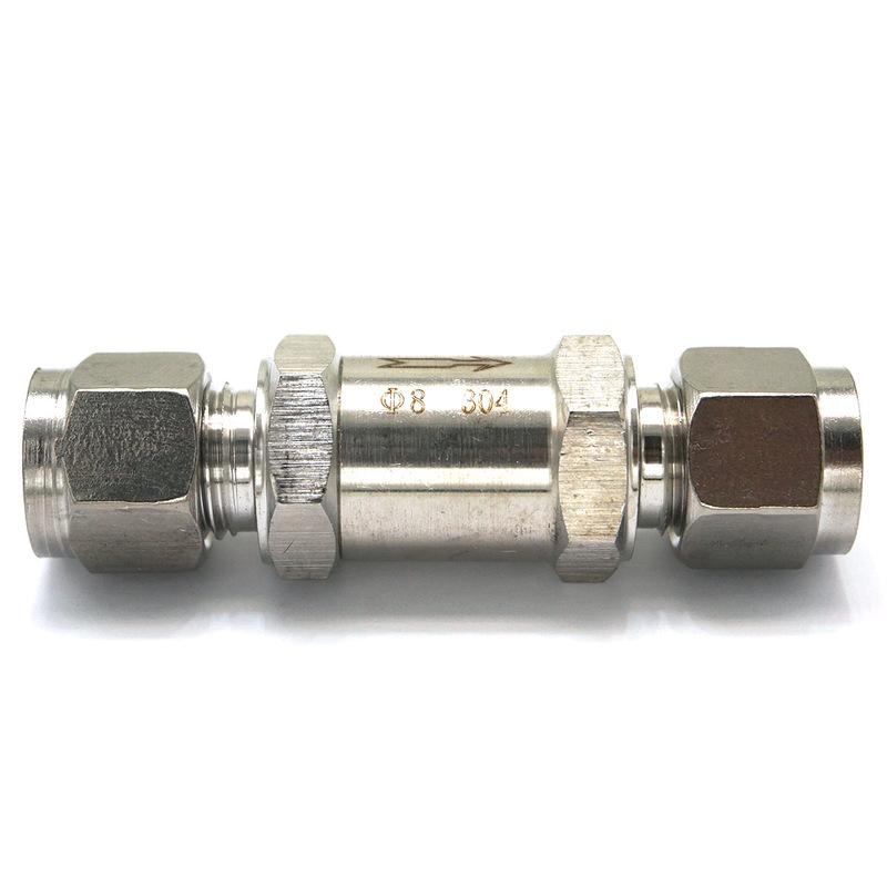 3/4/6/8/10/12/14/16/18/20mm 1/8" 1/4" 3/8" 1/2" 3/4" 304 Stainless Steel One Way Check Valve Non-return Compression Valve