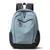 Colorblock Nylon Schulrucksack mit Reißverschlusstasche vorne Lässiger Leichter Tagesrucksack für den täglichen Gebrauch