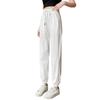 Quick-drying pants new high-waisted casual sweatpants summer loose ice silk sunscreen thin sweatpants children