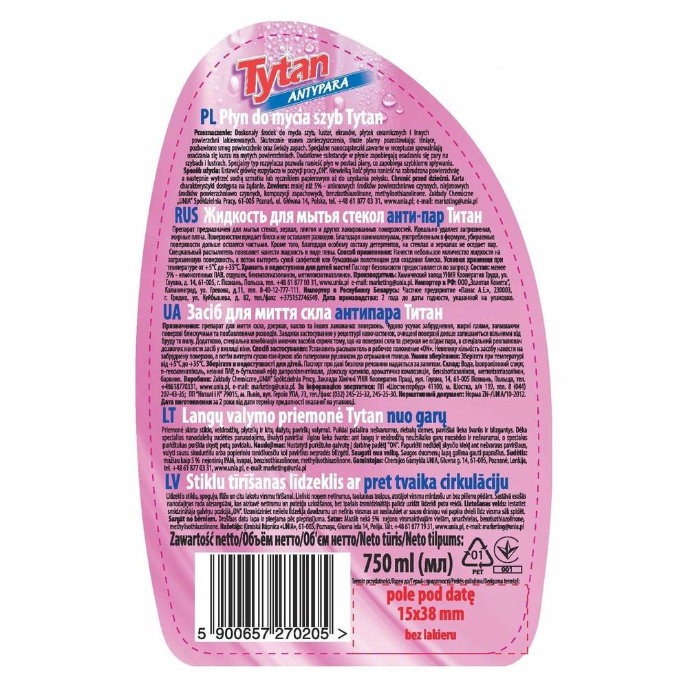Tytan Anti-fog Glass and Mirror Cleaner Spray 750ML