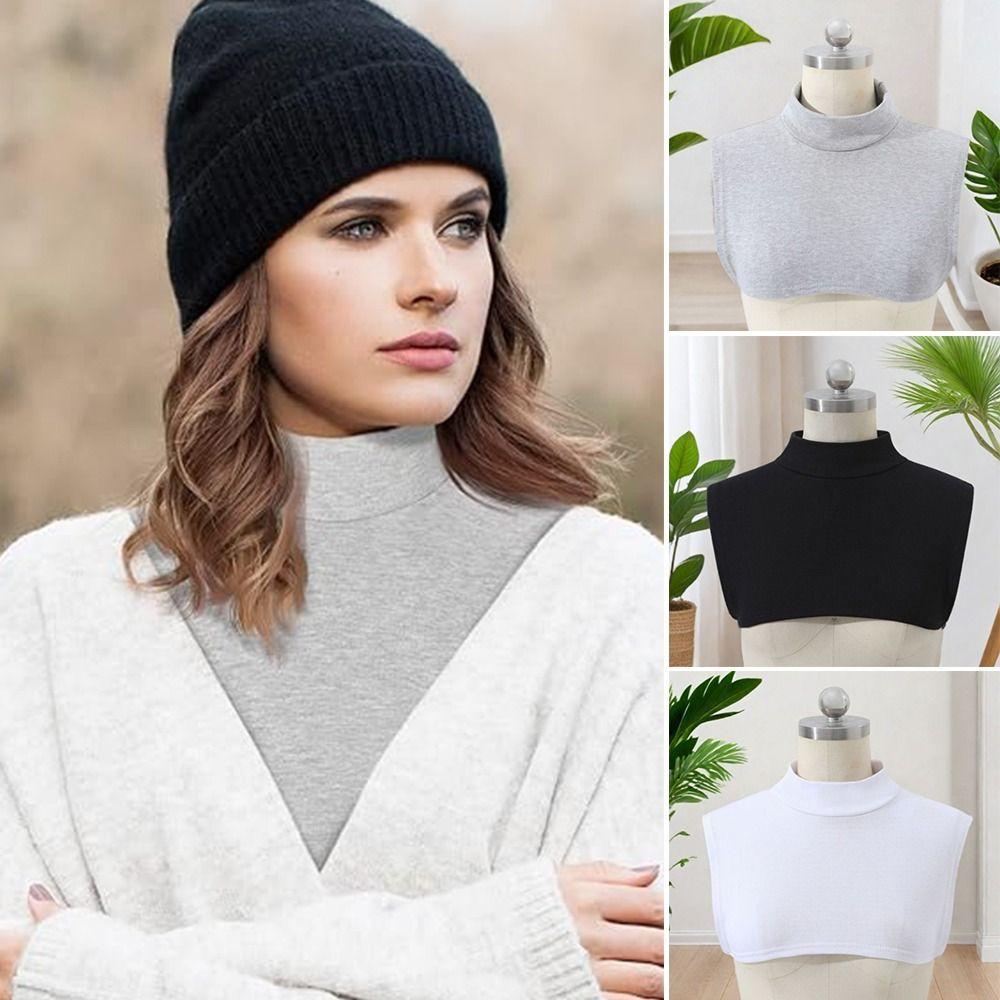 Cotton False Collar High-neck Lapel Turtleneck Fashion Inner Collar