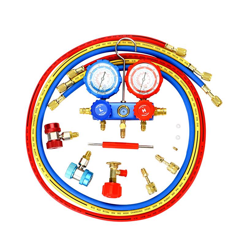 VAKS Dual Gauge Refrigerant Manifold Set for R410 & R134 Air Conditioners