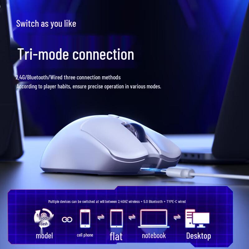 AULA SC580SE Tri-Mode Rechargeable Gaming Mouse