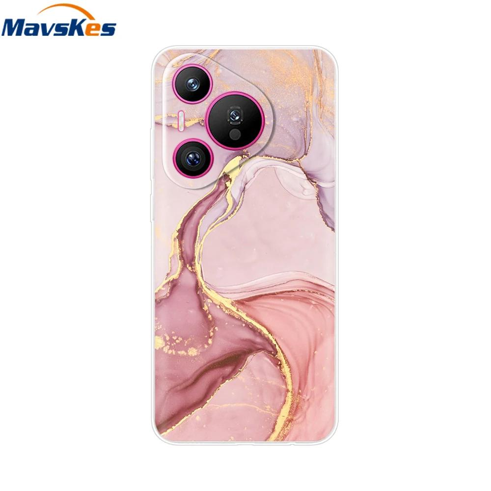 For Huawei Pura 70 Pro Case Pura 70 Clear Back Cover Pretty Girl Bumper Soft TPU Funda For Huawei Pura 70 Pro+ Pura70 Ultra Capa