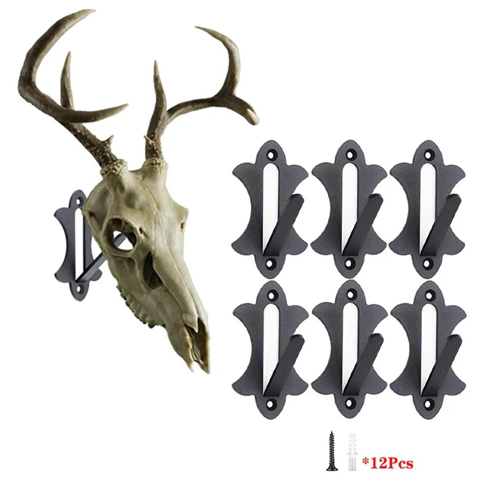 Metal Wall Mounted Hook Bracket for Heavy Skull Decoration Hanging Space Saving Solution for Organizing Collectibles