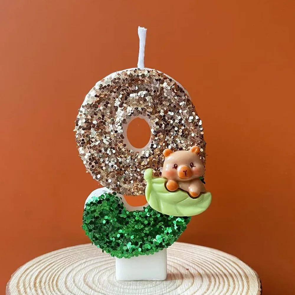 Dinosaur Number Birthday Candles 0 9 Set for Kids Cake Decorating Baking Supplies Party Accessories