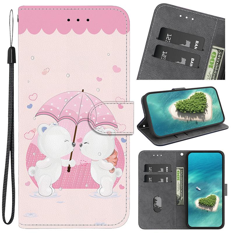 Stand Flip Wallet Case for Xiaomi Poco X6 X3 PRO X7 X6 5G X5 X4 PRO 5G X4 GT X3 NFC X3 GT Flip Painted Pattern Wallet Case