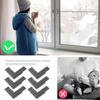 12Pcs Simple Corner Cover Set PVC Cuttable Sharp-Guard Protectors for Window Desk Table Furniture Edges Baby Safety Protection
