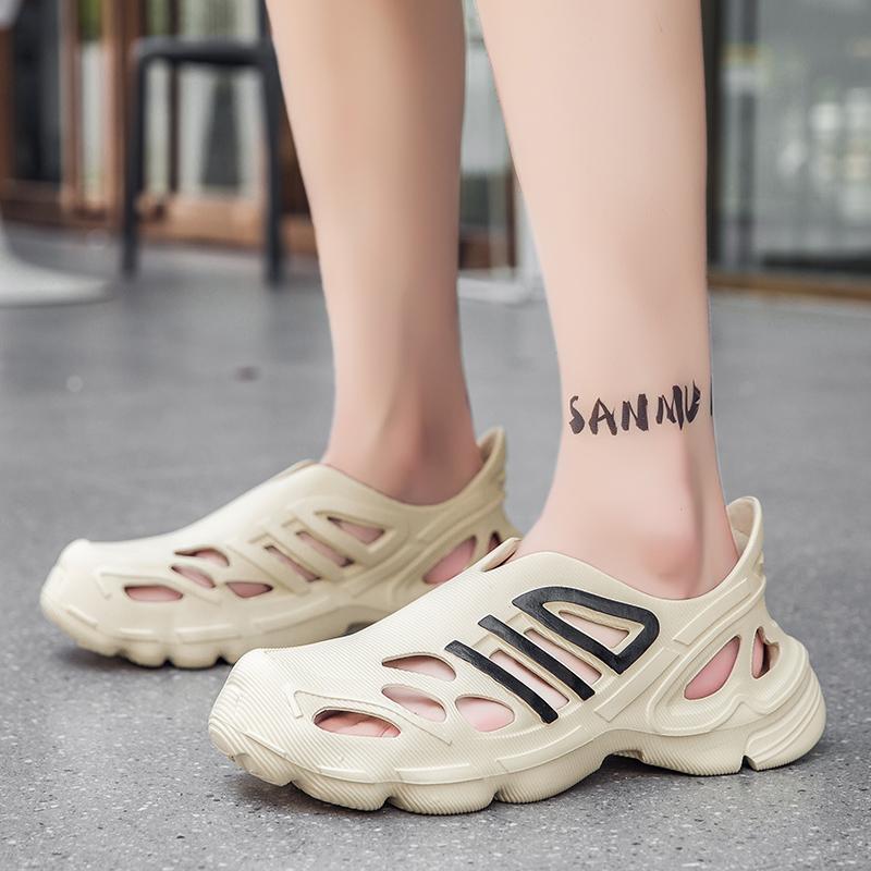 Fashion Outdoor Beach Sandals Breathable Mens Slippers Athletic Anti Slip Sandals Male Garden Shoes Sneakers Slip on Water Shoes