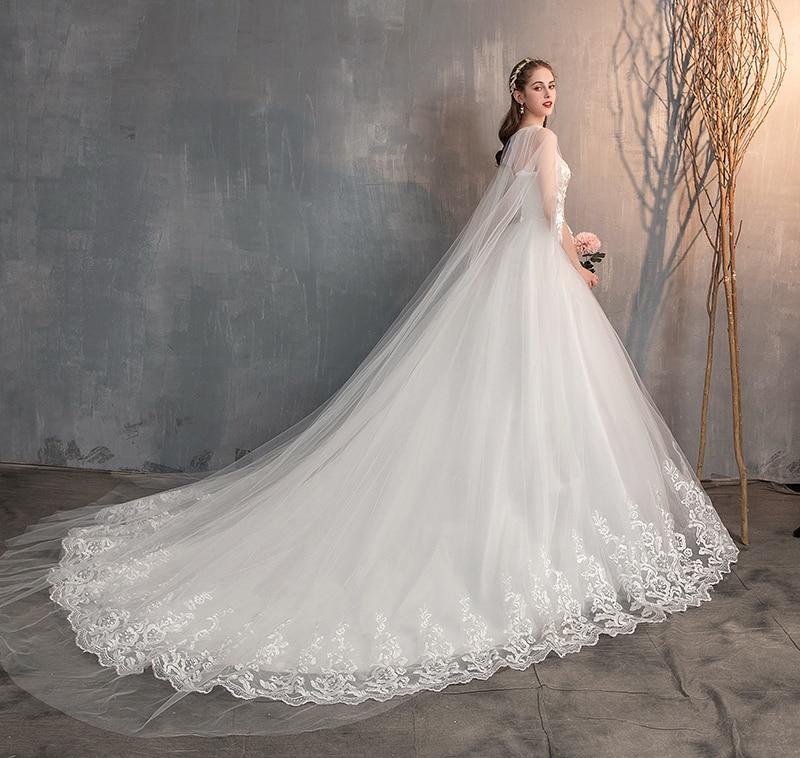 Abito da sposa 2021 con cappello lungo abito da sposa in pizzo con ricamo  lungo treno Principessa più Abito da sposa Szie acquista in modo economico  — spedizione gratuita, recensioni reali con