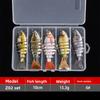 7 10cm Multi-section Bait Plastic Hard Bait Fake Bait Simulation Bionic Freshwater Luya Bait