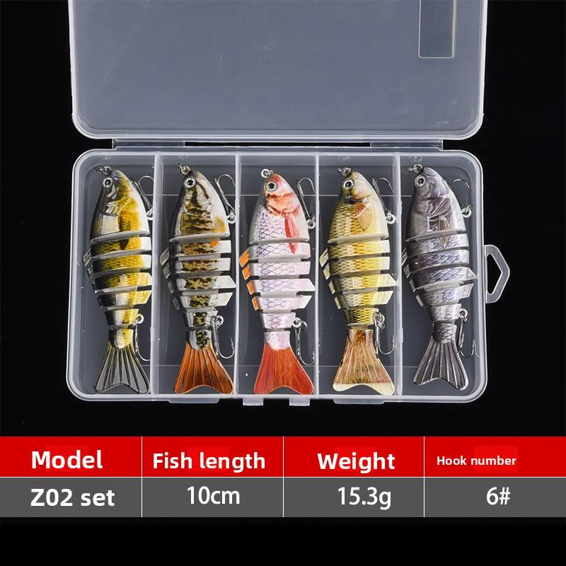 7 10cm Multi-section Bait Plastic Hard Bait Fake Bait Simulation Bionic Freshwater Luya Bait