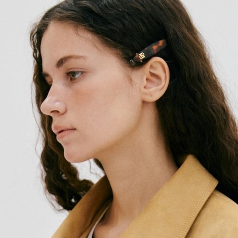 

DEPOUND cellulose side oval pin - brown brown