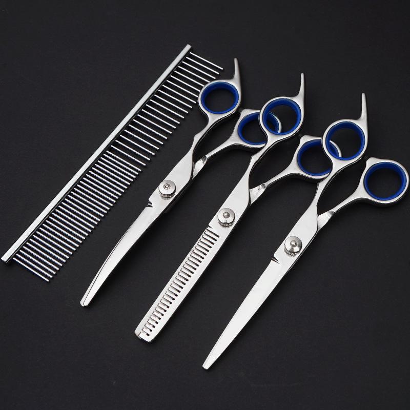All-Steel Professional Dog Grooming Shears Set