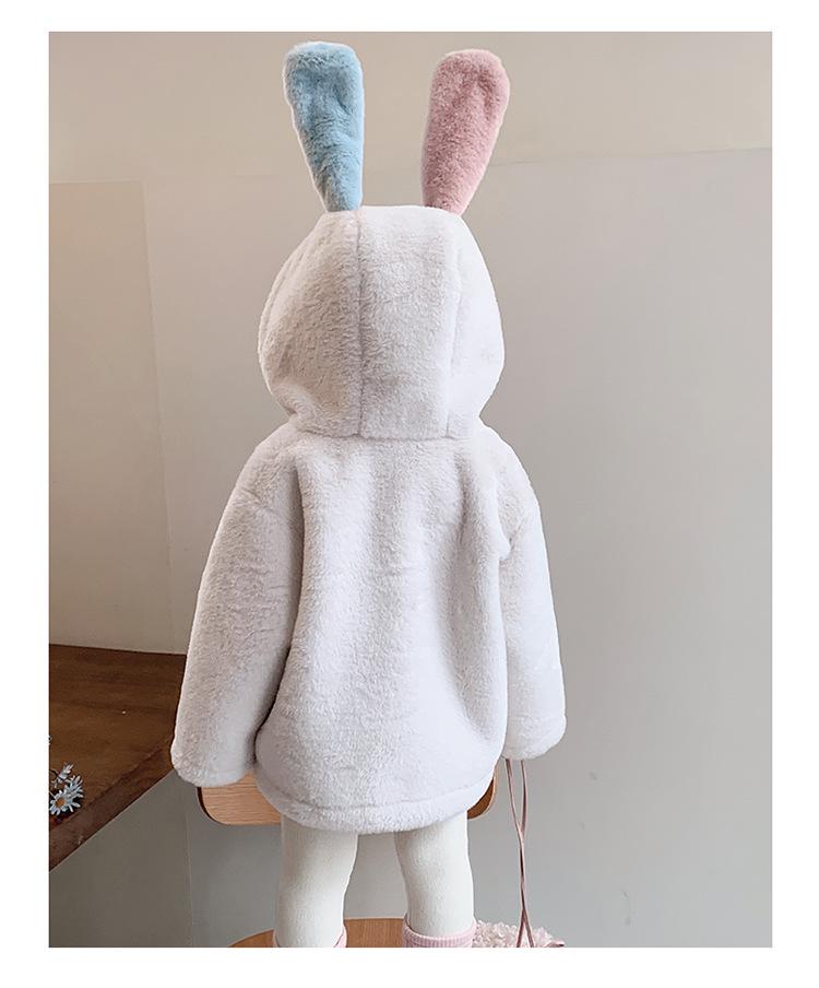 2025 Winter Kapuzen-Einteiler aus Kunstpelz für Baby-Mädchen – Süße & Warme Oberbekleidung