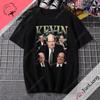 Kevin Malone Office Movie Short Sleeve Crew Neck Loose Tshirt Fun Graphic Print Top Gothic Streetwear