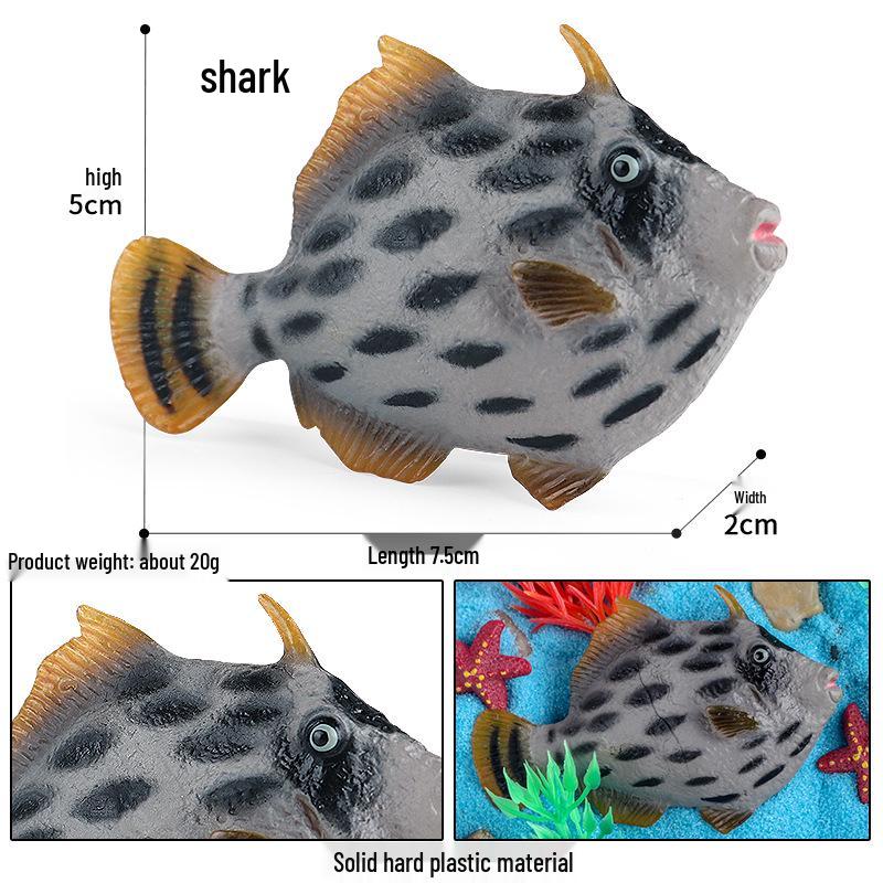 Shark Model Set: Megalodon, Whale, Great White, Blue, Grey Mackerel, Man-eater, Hammerhead Toy