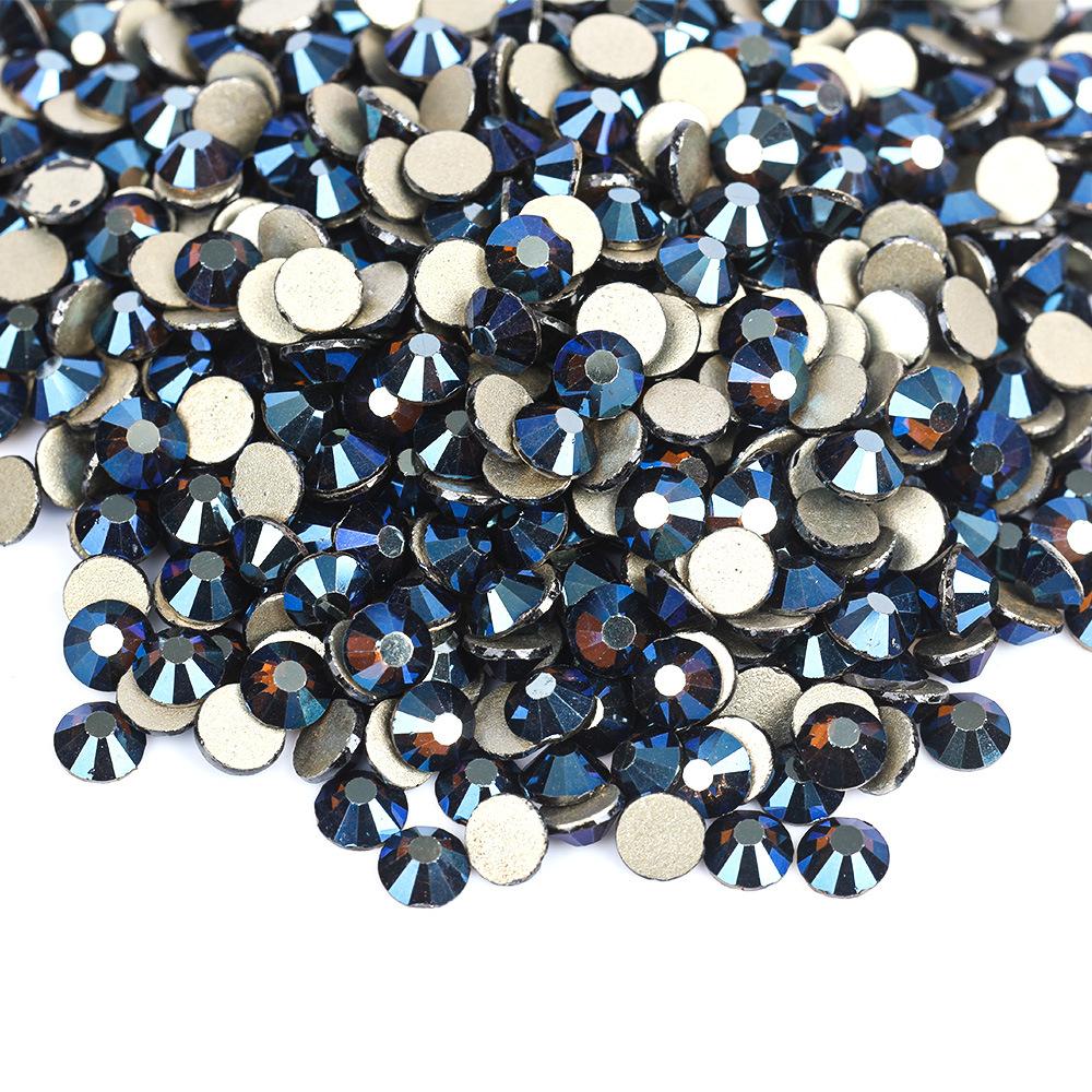 Gold Bottom Colored Glass Flat Bottom Diamond Nail Drill, Mobile Phone Accessories Sticker Diamond Diy Rhinestone Jewelry Accessories