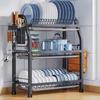 3-Tier Countertop Kitchen Dish Drying Rack