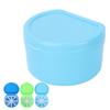 Portable Dental Retainer Box False Teeth Storage Box with Basket Net Container for Travel