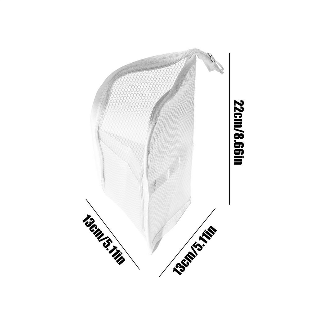 Toothbrush Pouch Stand Up Storage Pouch Waterproof Travel Toiletry Bag with Toothbrush Holder for Women Pen Bathroom Hotel