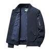 Casual Jacket Men's Middle-aged Thin Pilot Baseball Jersey Men's Spring and Autumn Short Stand-up Collar Tooling Jacket