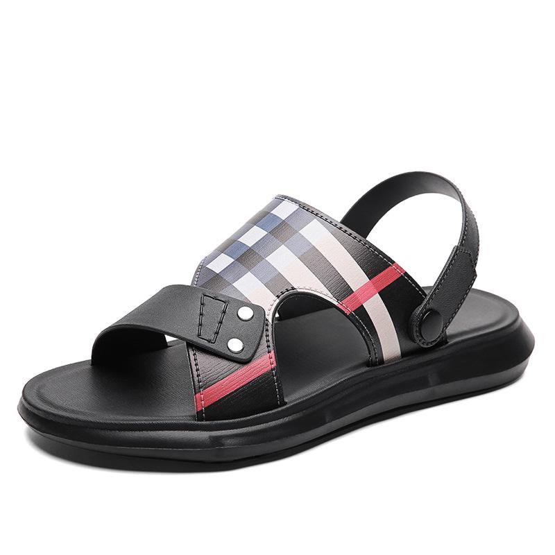 

Повседневные сандалии мужские летние новые спортивные и повседневные верхняя одежда двойного назначения пляжные мужские классные тапочки дышащие толстые подошвы 40 чёрный