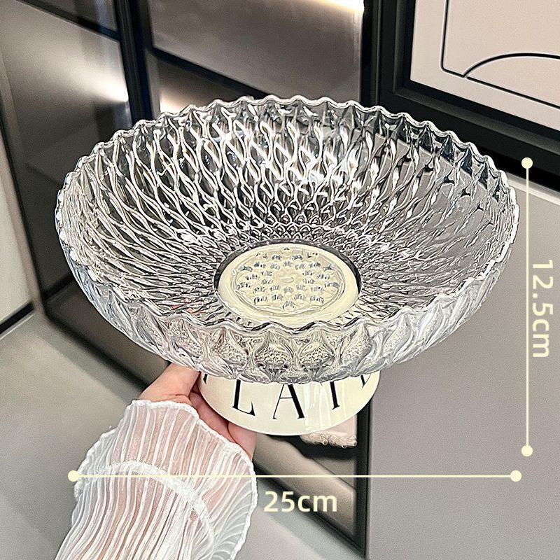 Premium Fruit Plate with Drain Basket 1 Piece