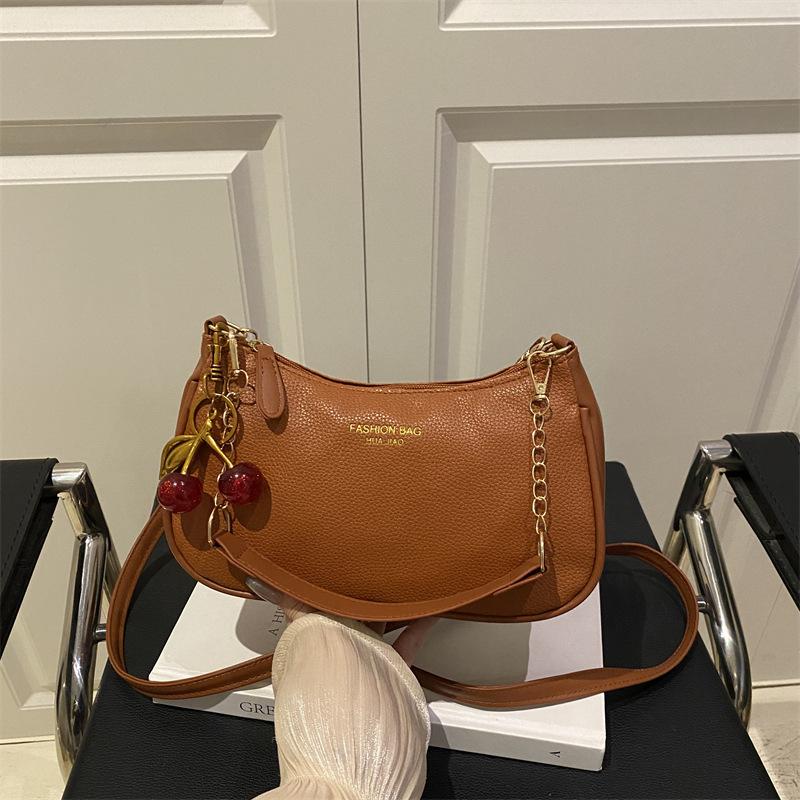 Hot-selling Retro Bag 2025 New High-end Solid Color Underarm Bag Large-capacity Commuter Messenger Women's Bag
