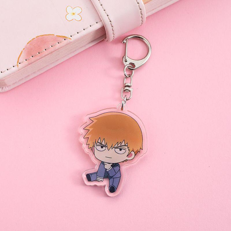 

1/5Pcs Anime Figures Mob Psycho 100 Acrylic Keychain Cute Backpack Pendant Funny Bag Charms Accessories Decoration Holiday Gifts 5cm