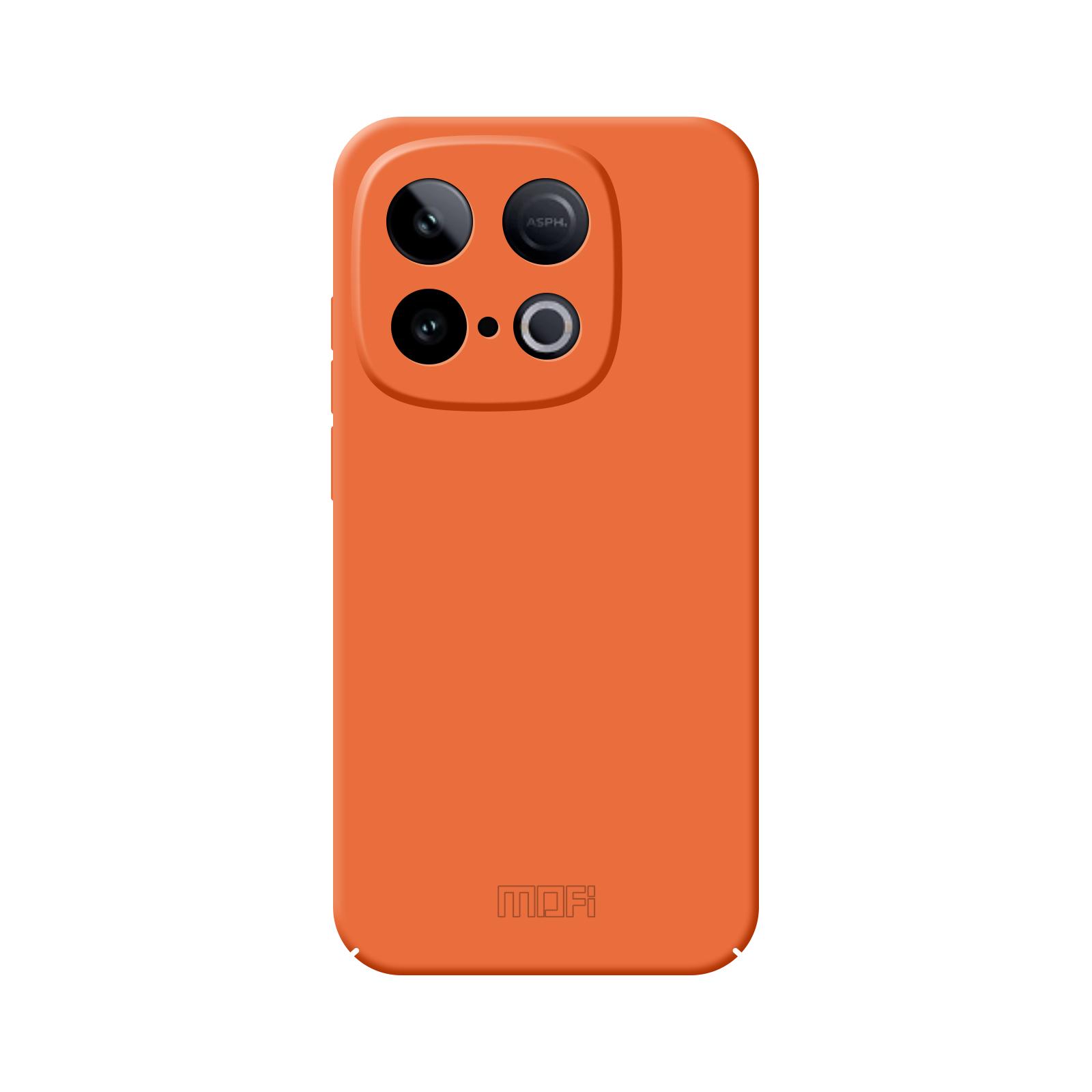 

For vivo iQOO Z10 Turbo 5G Phone Case MOFI JK Qin Series Skin-Touch Matte Anti-fingerprint Back Cover Orange