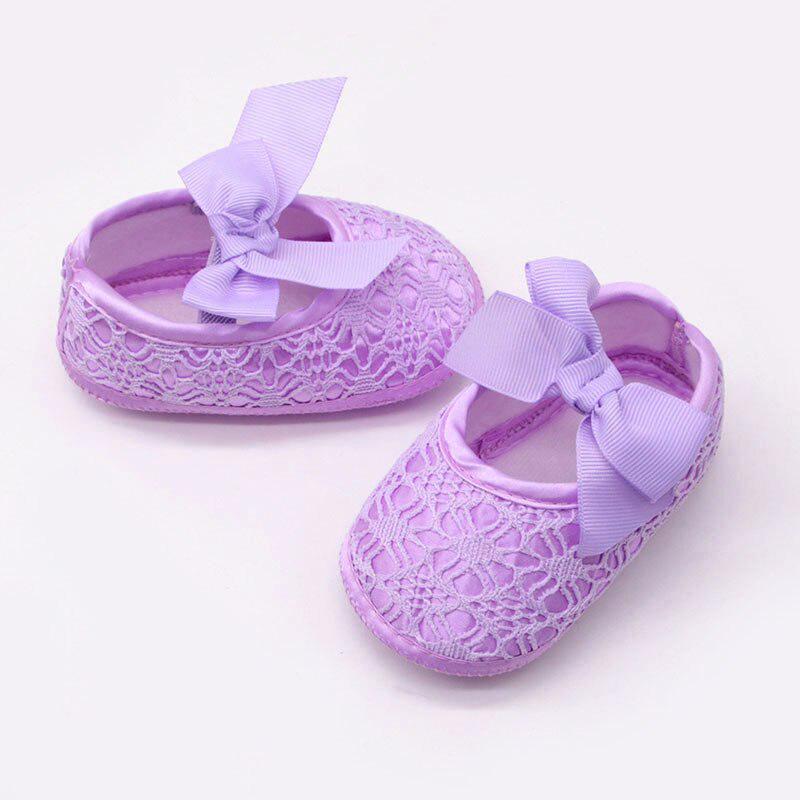 Summer Hollow Newborn Baby Shoes Cute Bows Infant Girl Shoes First Walkers Non-Slip Booties Shoes