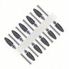 10pc/Set Ceramic Milling Cutter Nail Drill Bits Burr Gel Polish Remove Tools Cuticle Electric Manicure Files Kit Accessories