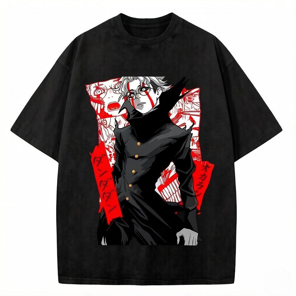 Dandadan Okarun T-shirt Men Japanese Anime T Shirt Cartoon High Quality Cotton Tshirt Aesthetic Fashion Tee Male