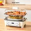 Four Layer Large Capacity Household Breakfast Automatic Power Off Steaming Box Steam Pot Multi functional Electric Steamer