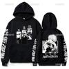 Anime Jujutsu Kaisen Winter Sport Women Hoodies Satoru Gojo Pullover Loose Sweatshirt Unisex Autumn Fleece Casual Streetwear