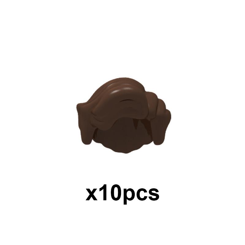 MOC City Small Particles Building Blocks Boys Girls Figures Accessories Curly Hair Beard Set Mini Bricks Toys Gifts For Kids G01