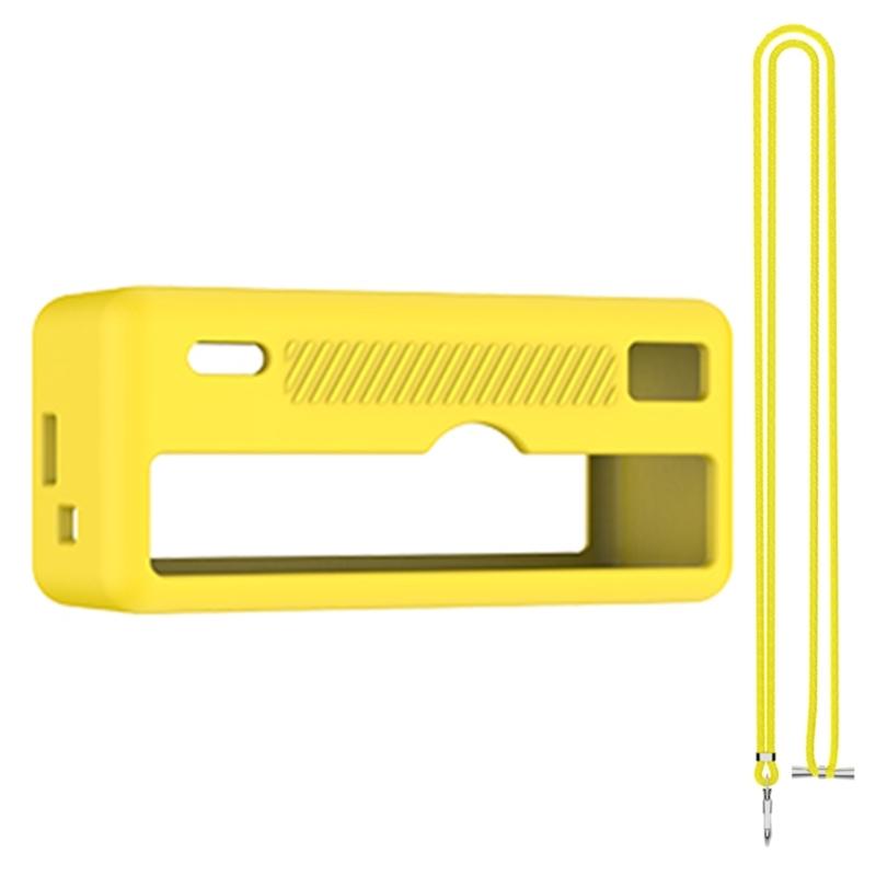 

Soft Silicone Protective Case For Charmera Keychain Digital Camera Shell Shockproof And Durability Cover Easy To Carry жёлтый
