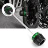 For Kawasaki Z900 Z750 Z650 Z800 Z1000 Z900RS Versys 650 Ninja 650 1000 Zx6r Motorcycle Wheel Front Axle Fork Crash Sliders