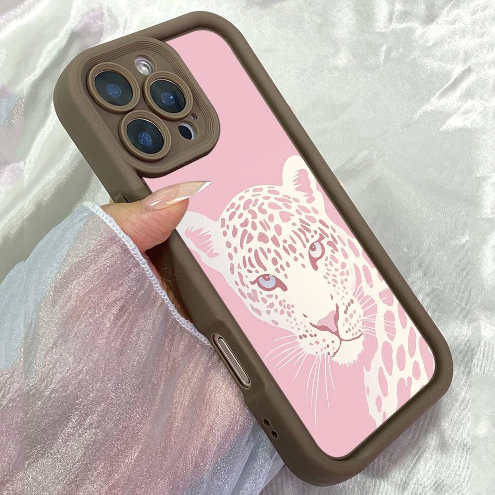 

JT418 Pink Modern Leopard for iPhone 17 16 15 14 13 Pro Max Samsung S26 S25 Ultra A17 A07 A56 A16 A14 Xiaomi 15T Redmi 15c Note 14 13 12 11 Soft Case Redmi 15C 4G/5G(171.6) коричневий