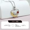 Birthstone Necklace for Natural Garnet Cat Metal Allergy Wedding Anniversary Wedding Anniversary Gift [AILIN] Women, Pendant, Heart, Birthstone,