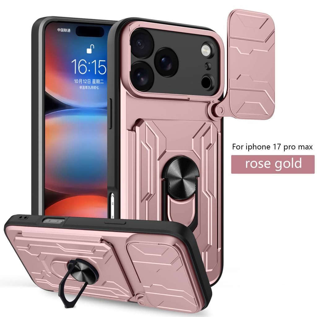 Applicable To iPhone17ProMax Lijia Mobile Phone Case Apple 16Pro Card 15 Bracket 14 Anti-drop X Protective Case