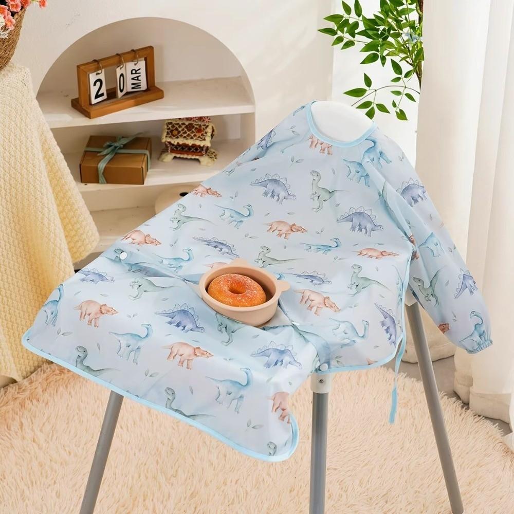 Waterproof Clean Feeding Bib Mess-Free Infant  Apron Smock New Baby Waterproof Bib