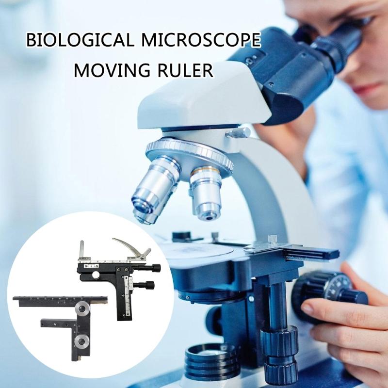 Platina Meccanica Mobile per Microscopio, Platina Calibro Mobile per Microscopio con Scala Sollevamento Manuale