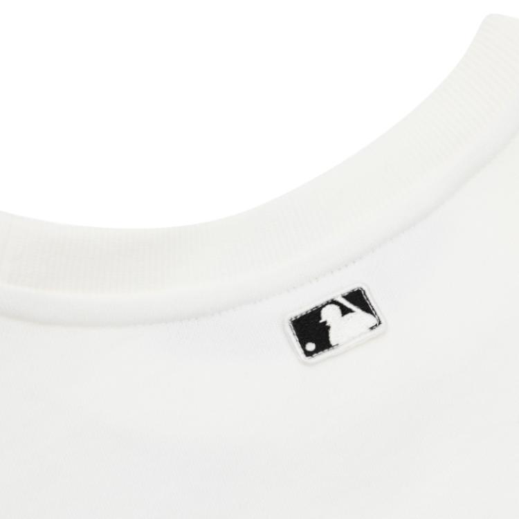 New MLB Sweatshirt New York Yankees Basic Collection FW24 White Kids' 7AMTB0131-50IVS