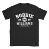 Robbie Williams Live 2026 Konzert T-Shirts für Herren Damen Baumwolle Mode T-Shirts Rundhals RW Sänger T-Shirt Kleidung Neuankunft