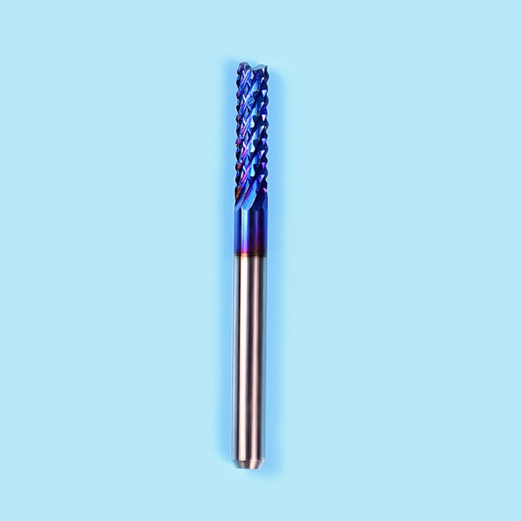 Buy Blue-coated End Mill Milling Cutter Bit 1/8 inch Shank, 10 packs ...